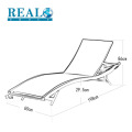 Silla de playa que acampa al aire libre plegable de aluminio de alta calidad de la manera al por mayor de la moda para la piscina